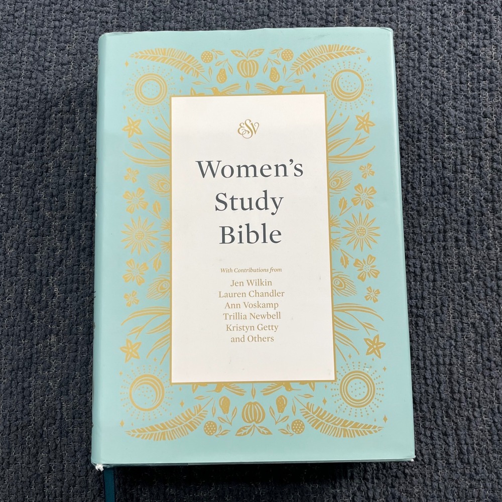 ESV Women's Study Bible (Cloth over Board, Dark Teal) by Jen Wilkin Hard Cover